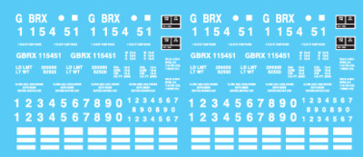 N Scale - Greenbrier Leasing Ortner Hopper Decal Set