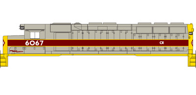 N Scale - Conrail EL Patch Out Decal Set
