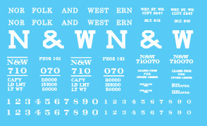 Norfolk Western H21a PRR Lease Hopper Decal Set