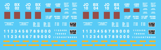 Tealinc Limited Ortner Hopper Decal Set
