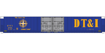 N Scale - DTI 4 Door Auto Parts Box Car Dark Blue Scheme Decal set
