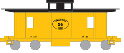 HO Scale - Cambria and Indiana Caboose Decal Set