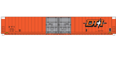 DTI 4 Door Auto Parts Box Car Orange Scheme Decal Set