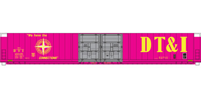 DTI 4 Door Auto Parts Box Car Pink Scheme Decal Set