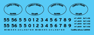 Cambria and Indiana Caboose Decal Set