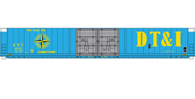 HO Scale - DTI 4 Door Auto Parts Box Car Light Blue Scheme Decal set