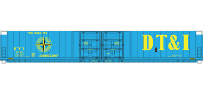 HO Scale - DTI 4 Door Auto Parts Box Car All Blue Scheme Decal set