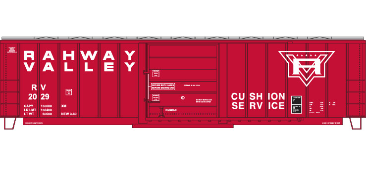 Rahway Valley Single Door Box Car Decal Set