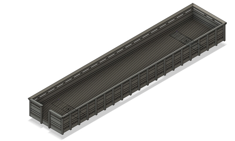 N Scale - Excursion Train Open Car
