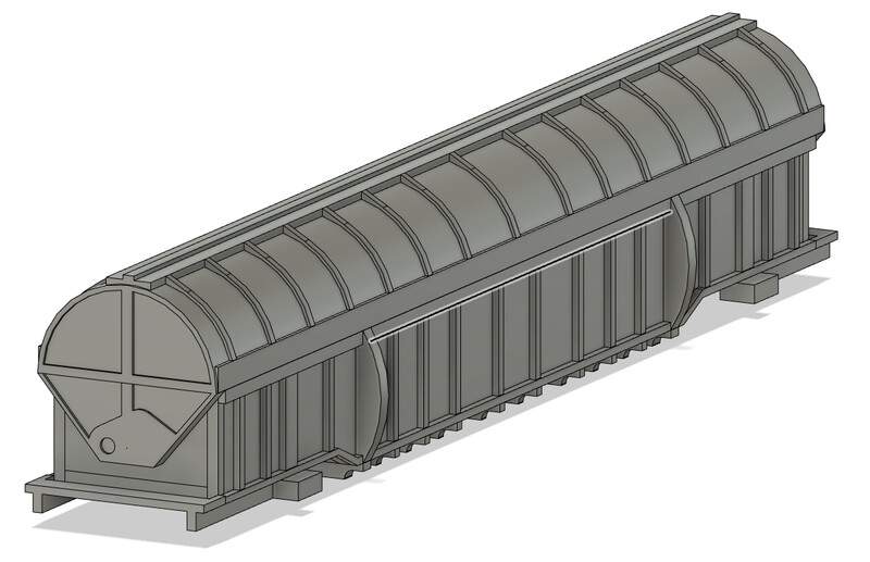 Z Scale - Evans Coil Coach - Clamshell Hood