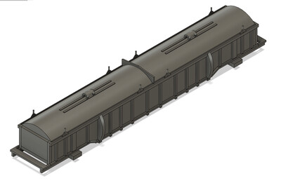 Z Scale - Evans Coil Coach - Double Hood