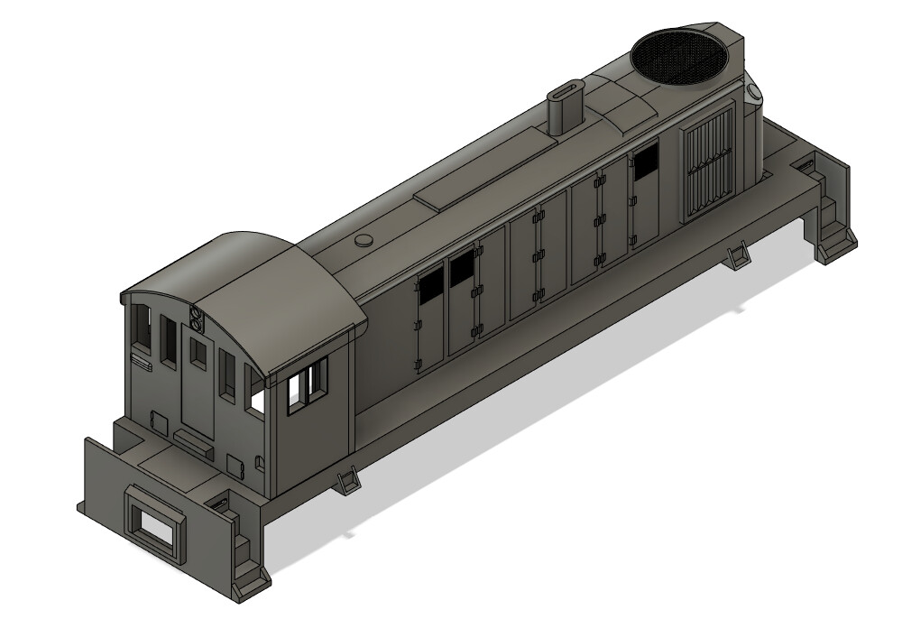 HO Scale Alco T-6 Locomotive Shell