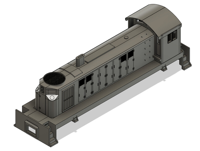 HO Scale Alco T-6 Locomotive Shell