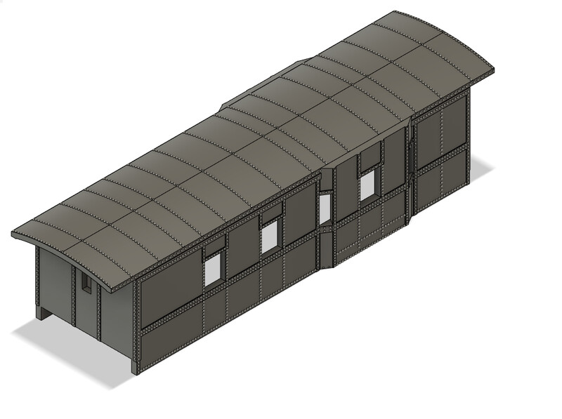 N Scale - Bessemer Lake Erie Offset Bay Window Caboose