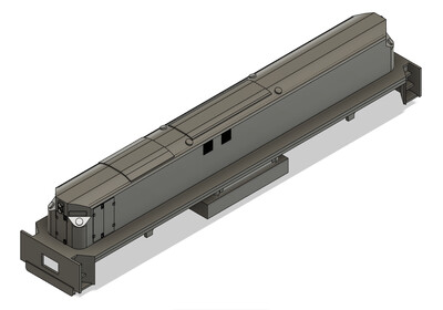 N Scale Conrail MT6 Slug and Frame Locomotive Shell (RSD12)