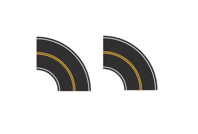 Easy Streets HO - Fresh Asphalt Roadway - 90 degree sharp turn