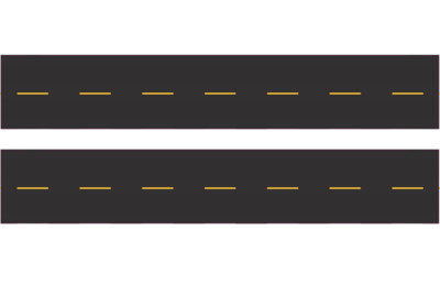 Easy Streets N - Fresh Asphalt-10in Double Passing Section No White