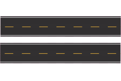 Easy Streets HO - Fresh Asphalt-10in Double Passing Section