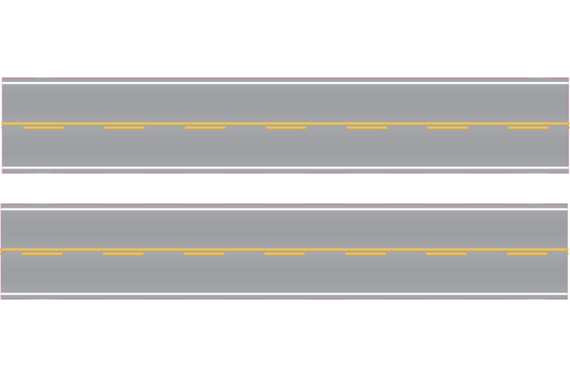 Easy Streets N - Aged Asphalt-10in Single Passing Section