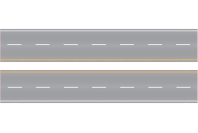 Easy Streets HO - Aged Asphalt-10in Interstate Section