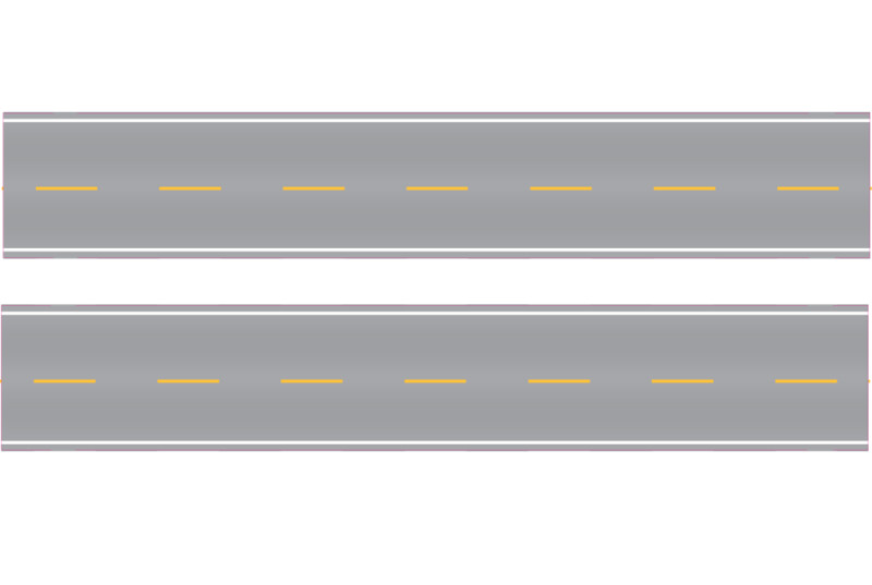 Easy Streets N - Aged Asphalt-10in Double Passing Section