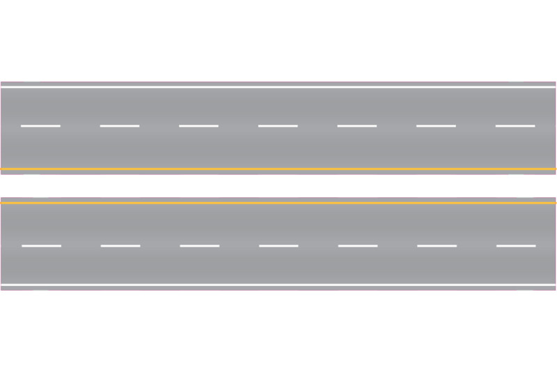 Easy Streets N - Aged Asphalt-10in Interstate Section