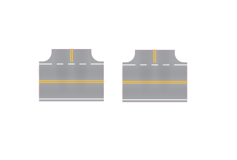 Easy Streets N - Aged Asphalt-Single Intersection