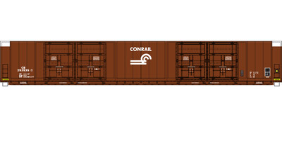 N Scale - Conrail 8 Door Auto Parts Box Car Medium Logo