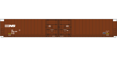 HO Scale - NS 4 Door Auto Parts Box Car Small Logo