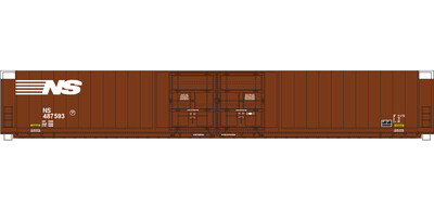 HO Scale - NS 4 Door Auto Parts Box Car Medium Logo