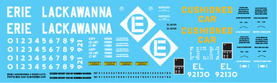 N Scale - Erie Lackawanna 4 Door Auto Parts Box Car