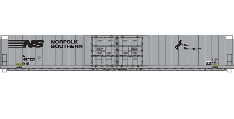 Norfolk Southern 4 Door Auto Parts Box Car Thoroughbred Logo