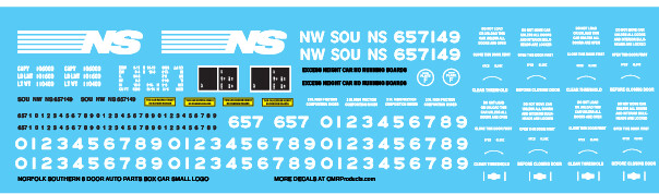 Norfolk Southern 4 Door Auto Parts Thoroughbred Logo