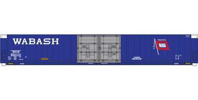 N Scale - Wabash 4 Door Auto Parts Box Car