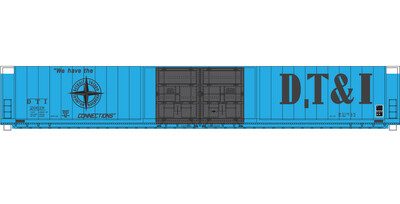 DTI 4 Door Auto Parts Box Car Faded Decal Set