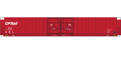 Canadian Pacific (MILW) 4 Door Auto Parts Box Car Red