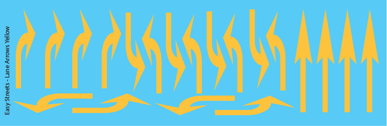 Easy Streets Road Lane Arrows