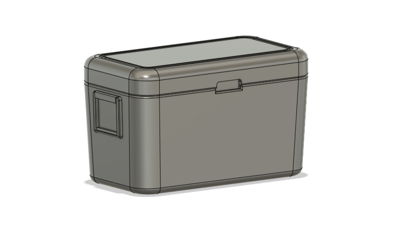 HO Scale Scenery Detail Parts - 48qt Cooler (Qty 4)