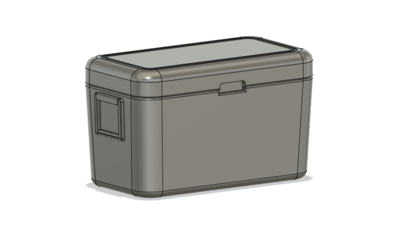 Scenery Detail Parts - 48qt Cooler (Qty 4) - (HO/N Scales)