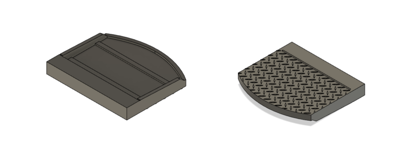 HO Scale Detail Parts - EMD Drop Step (Qty 4)