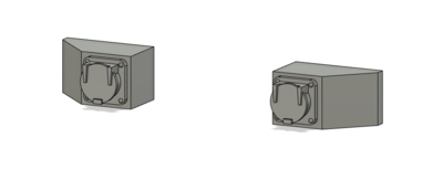 HO Scale Detail Parts - MU Stand Low Angled (2 Pair)