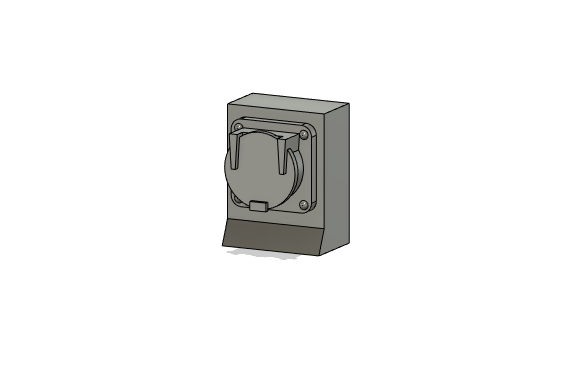 HO Scale Detail Parts - MU Stand - Small Square (Qty 4)