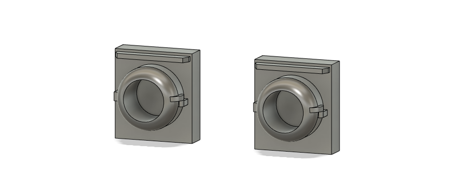 N Scale Detail Parts - GE Ditch Light Housing (Qty 2 Pair)