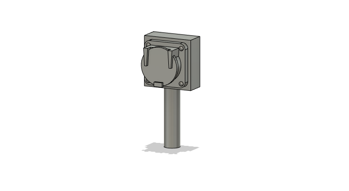 HO Scale Detail Parts - MU Stand - Simplified (Qty 4)