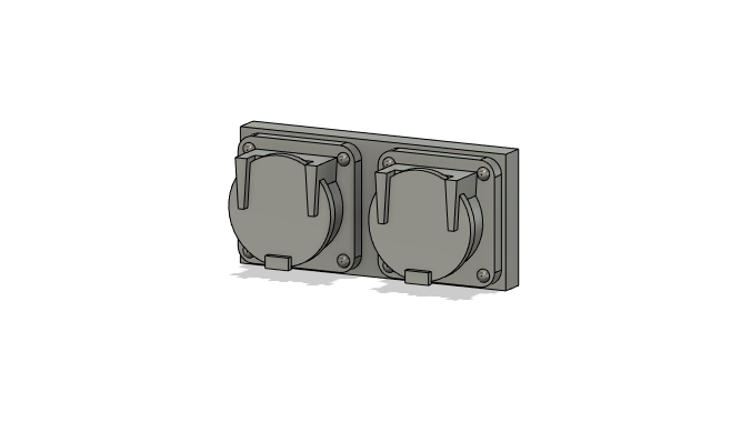 HO Scale Detail Parts - MU Plug - Flat Double (Qty 4)