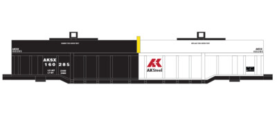AK Steel Evans Gondola 2 Color Scheme Decals