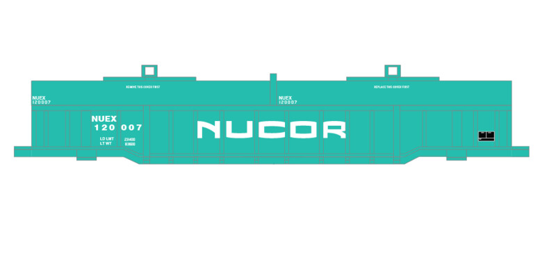 Nucor Steel Evans Gondola Decals