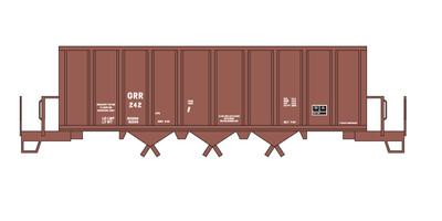 N Scale - Georgetown Railroad Ortner Brown White Decals
