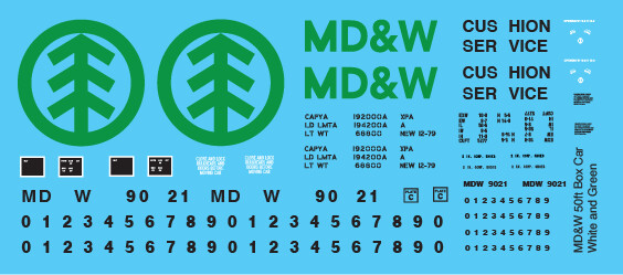 Minnesota Dakota Western Box Car - White/Green Scheme