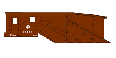 HO Scale - Erie Lackawanna Maintenance Equipment White Decals